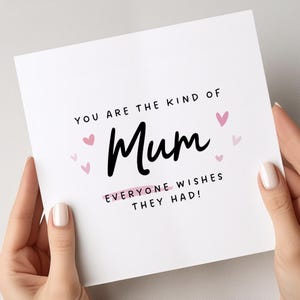 Muttertagskarte, Geschenk für Mama, Muttertagsgeschenke für Mama, alles Gute zum Muttertag, Mamakarte zum Muttertag, eine Art Mama, die sich jeder wünscht