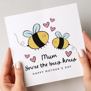 Du bist die Bienen Knie Muttertagskarte, Lustige Muttertagskarte, Muttertagsgeschenke für Mama, glücklicher Muttertag, spezielle Mamakarte