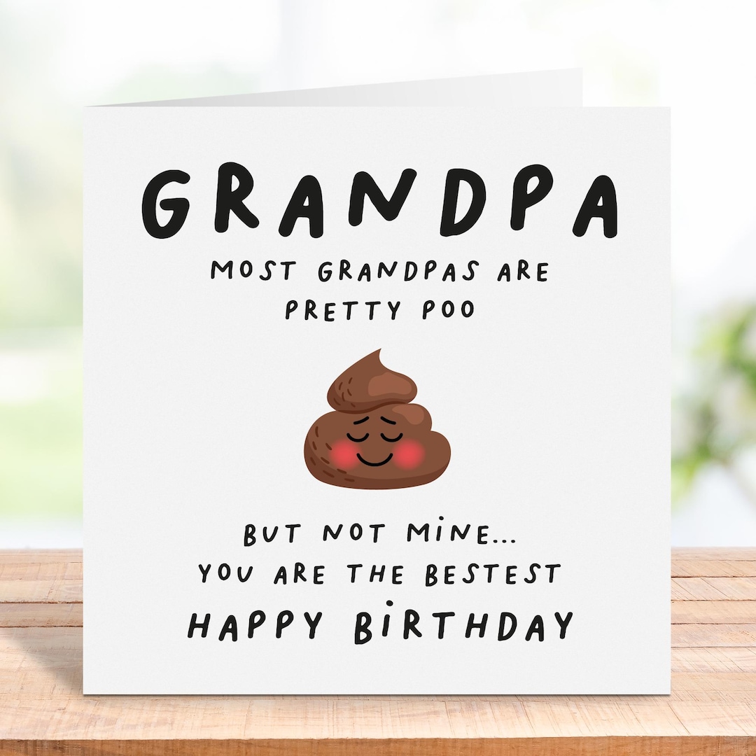 Funny Grandpa Birthday Card, Birthday Card Grandpa Funny, Grandpa Gift