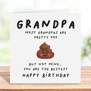 Divertente biglietto di compleanno per il nonno, biglietto di compleanno divertente per il nonno, regalo per il nonno, biglietto di compleanno per il nonno, biglietto di compleanno personalizzato per il nonno
