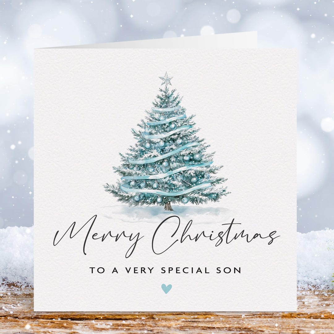 Merry CHRISTMAS Card FOR SON AND HIS FAMILY By Bella Greetings