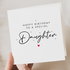 Tochter Geburtstagskarte, spezielle Tochter Geburtstagskarte, Geburtstagsgeschenk für Tochter, Tochter Geburtstagsgeschenk, von Mama und Papa, für Sie