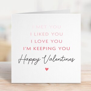Happy Valentines Day Card, I'm Keeping You-kaart, valentijnscadeau voor hem, eenvoudige valentijnskaart, valentijnsdagcadeau voor haar, vriend