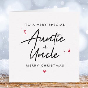 Tante und Onkel Weihnachtskarten, Weihnachtskarte Tante und Onkel, Weihnachtskarte Tante, frohe Weihnachten Onkel, Weihnachtsgeschenke für Tante und Onkel