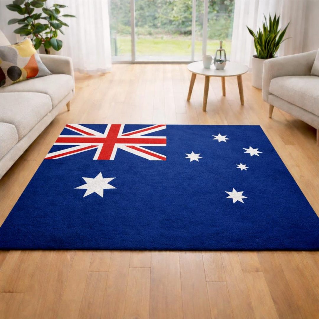 Democrat Rug Flags Wool Rug, Hand-tufted Modern Living Room Carpet, Patriotic Home ...