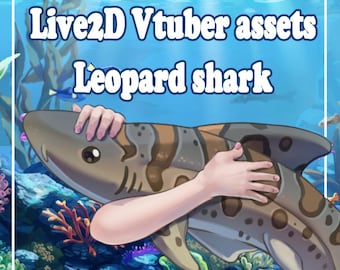 Leopard shark - Live 2D Vtuber asset