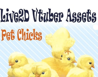 Set of chicks- live2D Vtuber asset pack