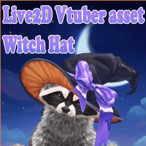 Heksenhoed Live2D-item Vtuber Asset (bijgewerkt!)