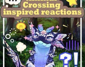 Animal crossing inspired reactions pack - Motion files and live2d items for 40 reactions. Please read Description