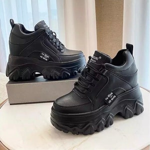 Women’s Chunky Platform Fashion Sneakers Black