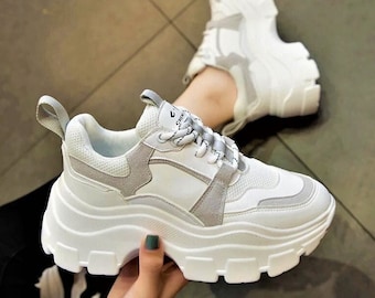 Women’s Chunky Platform Sneakers White