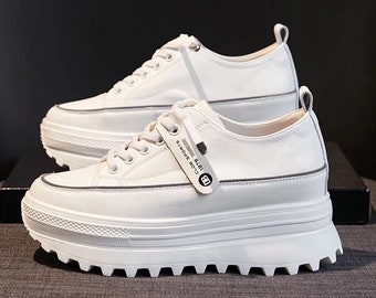 Women’s Thick Sole Platform Sneakers White