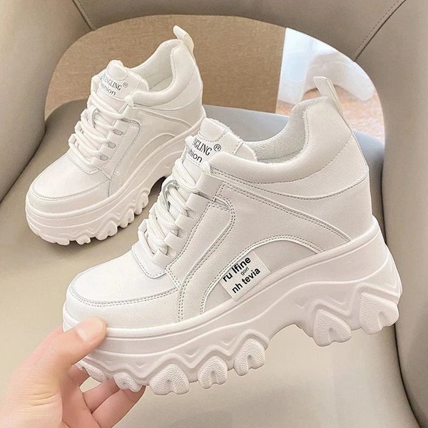 Women’s Chunky Platform Fashion Sneakers White