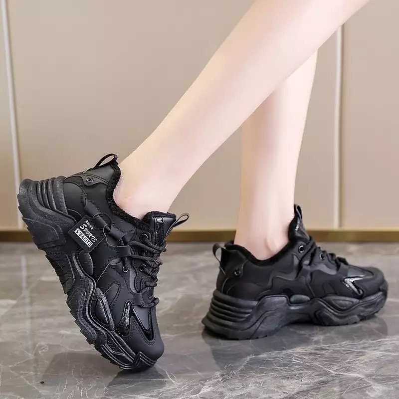 NEW Wedge Korean Chunky Rubber Shoes for Women fashion casual shoes