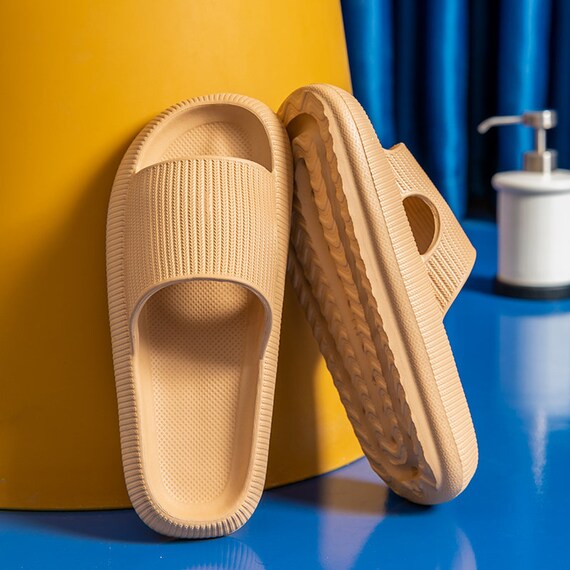 Womens Chunky Platform Pillow Slides Nude Beige - Etsy