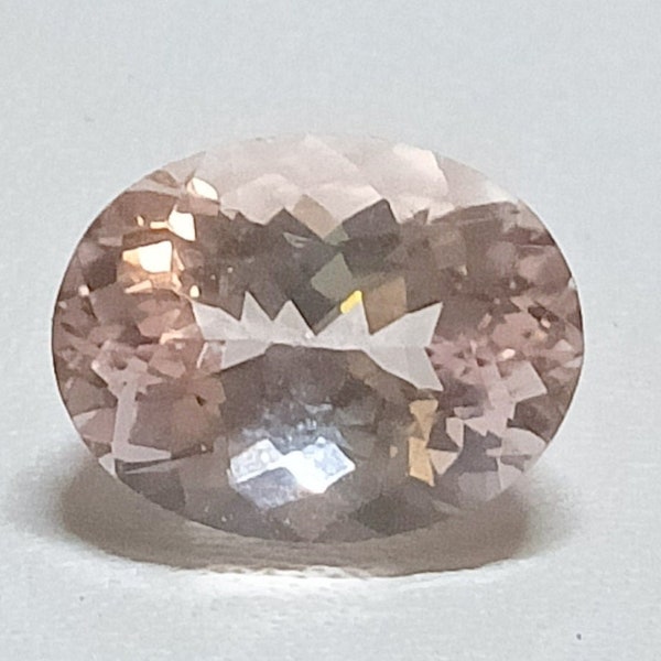 Natural AAA+ Quality Pink Morganite Cut 5.00 Carat Loose Gemstone Top Grade Morganite 13X10 MM Oval Shape Use For Jewelry Making Morganite.