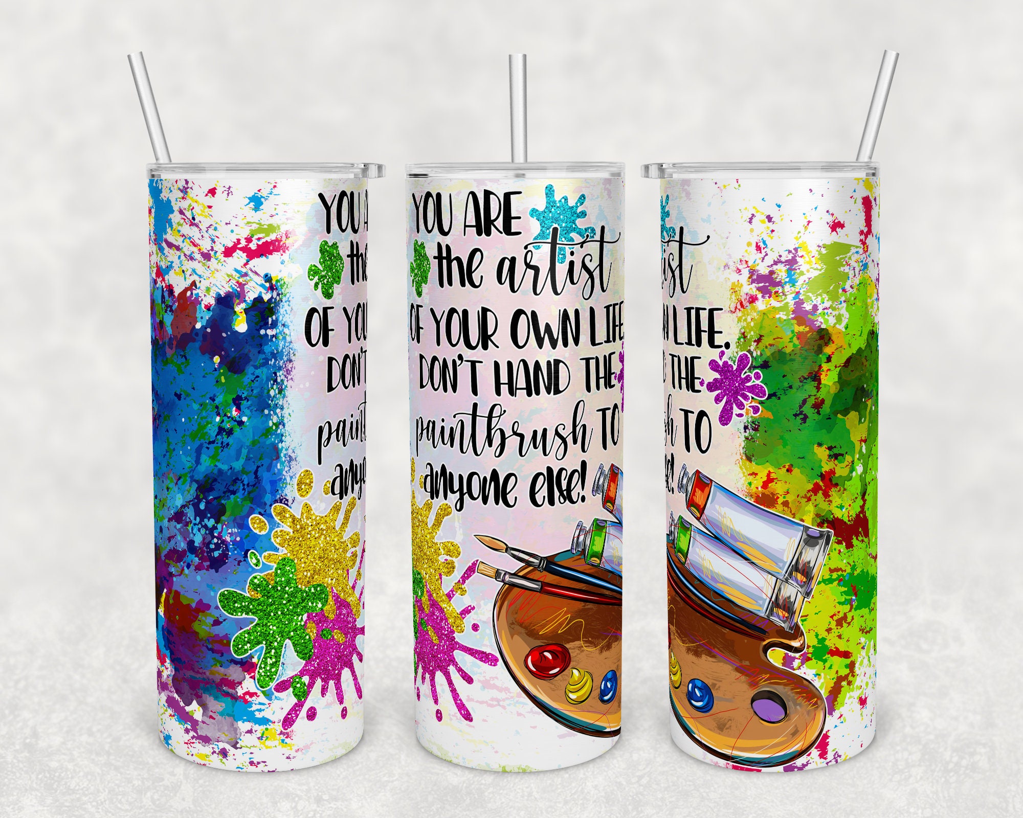 Cup of Paint Brushes Watercolor Design, Paintbrush PNG, Paintbrush