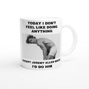 White The Bear Jeremy Allen White 11oz Ceramic Tea Coffee Mug - Left Hand