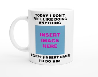 Taza de cerámica personalizable: regalo con foto personalizado, 325 ml
