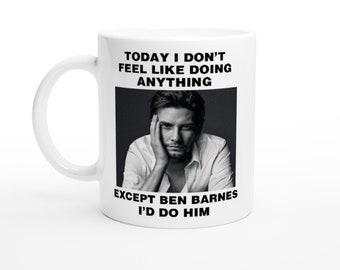 Taza de Ben Barnes: Divertida taza de cerámica para café - 325 ml