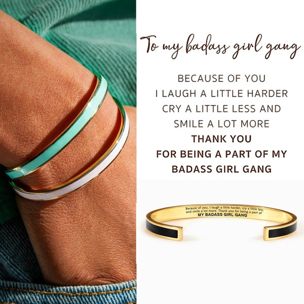 Badass Girl Gang Bracelet Etsy