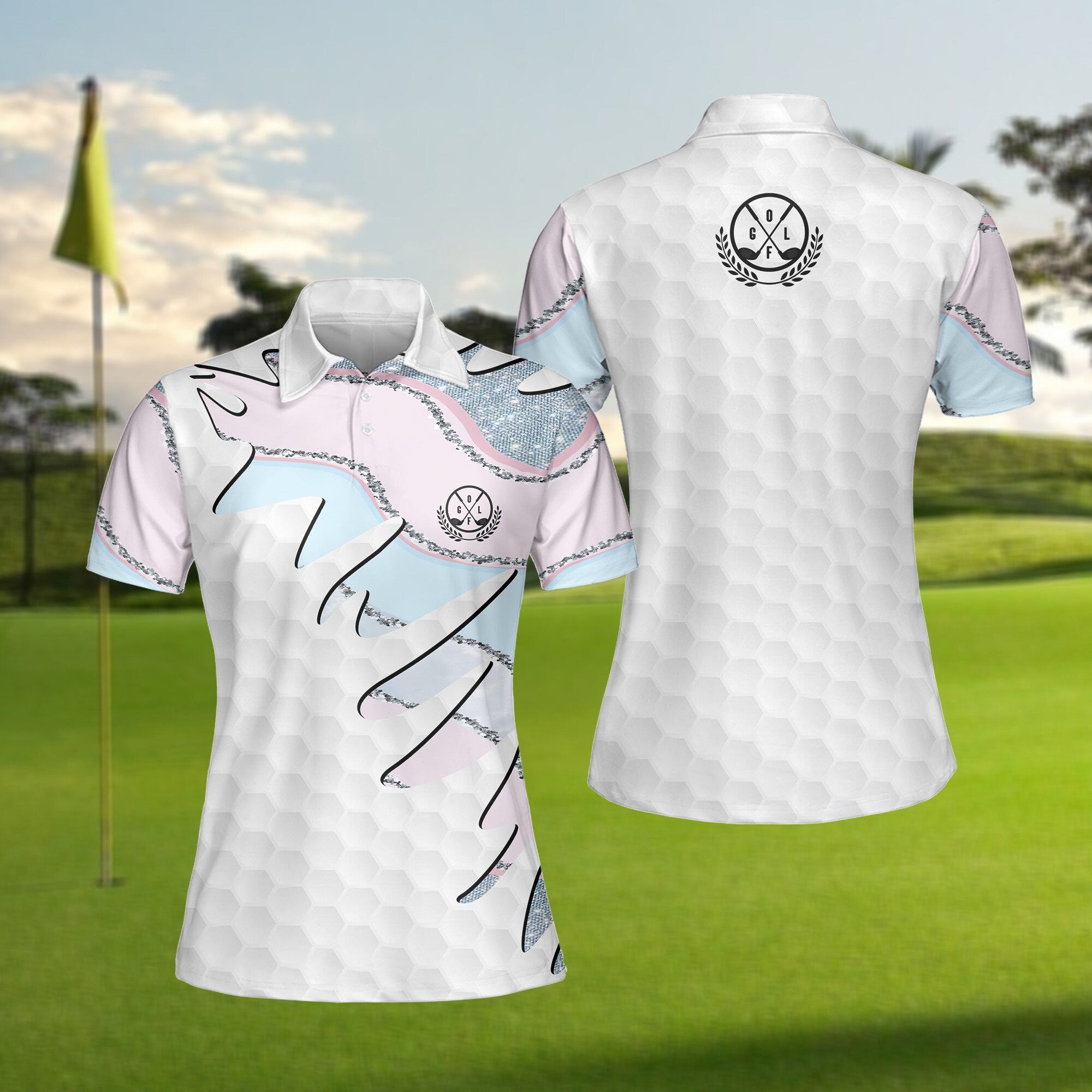 Women Polo Golf No Glitter Shirt Baby Blue Golf Shirt for Etsy