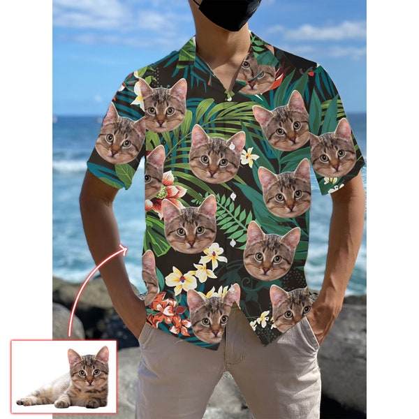Cat Hawaiian Shirt Etsy