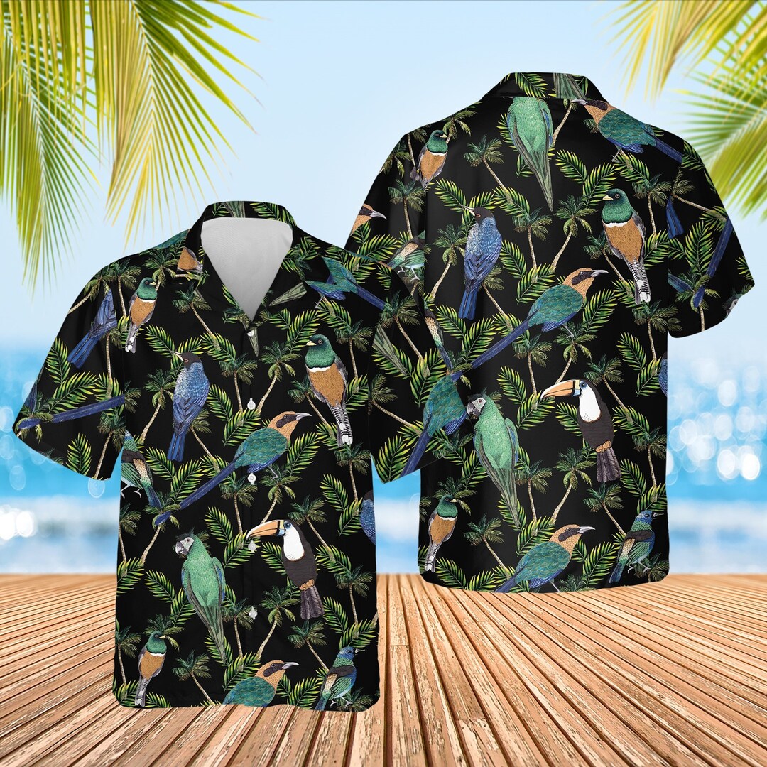 Tropical Bird Hawaiian Print Women's Hoodie