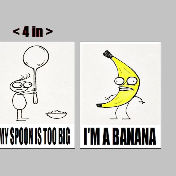 My Spoons Too Big I Am A Banana Don Hertzfeldt - Etsy
