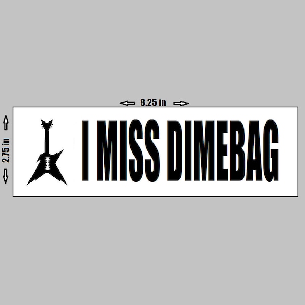 Dimebag Logo Sticker Etsy