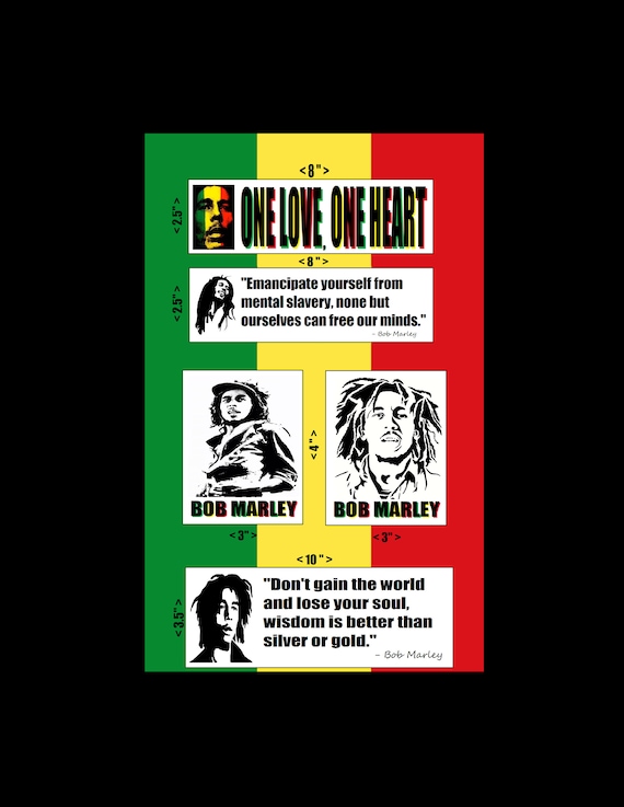 Bob Marley Lyrics Stickers for Sale