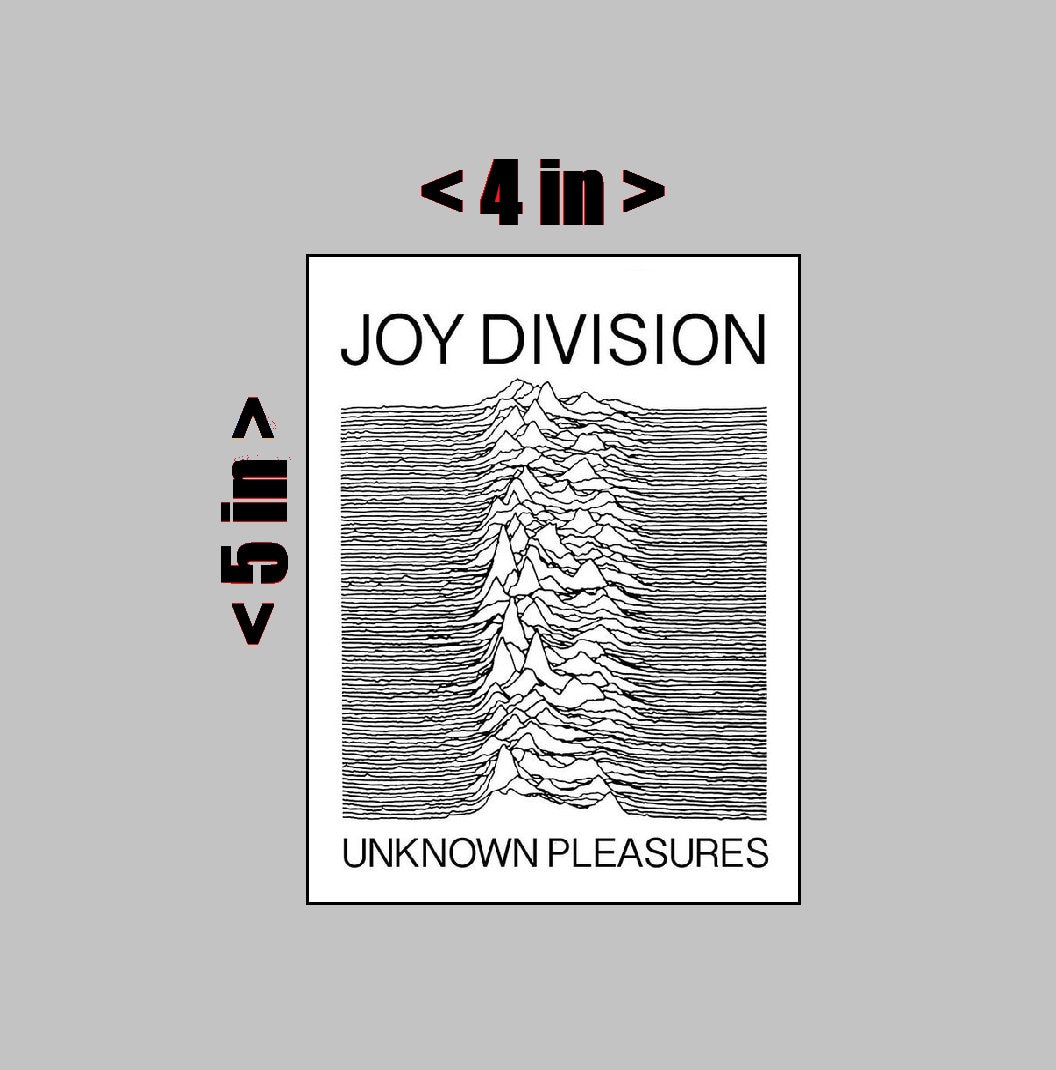 JOY DIVISION Vinyl Sticker Band Logo Ian Curtis Love Will Tear Us Apart