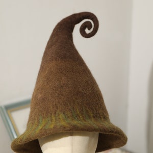 Halloween witch hat,Halloween decorations hat,Custom hat,Wizard magic hat,Halloween Party decorations,Handmade wool felting hat,Winter hat