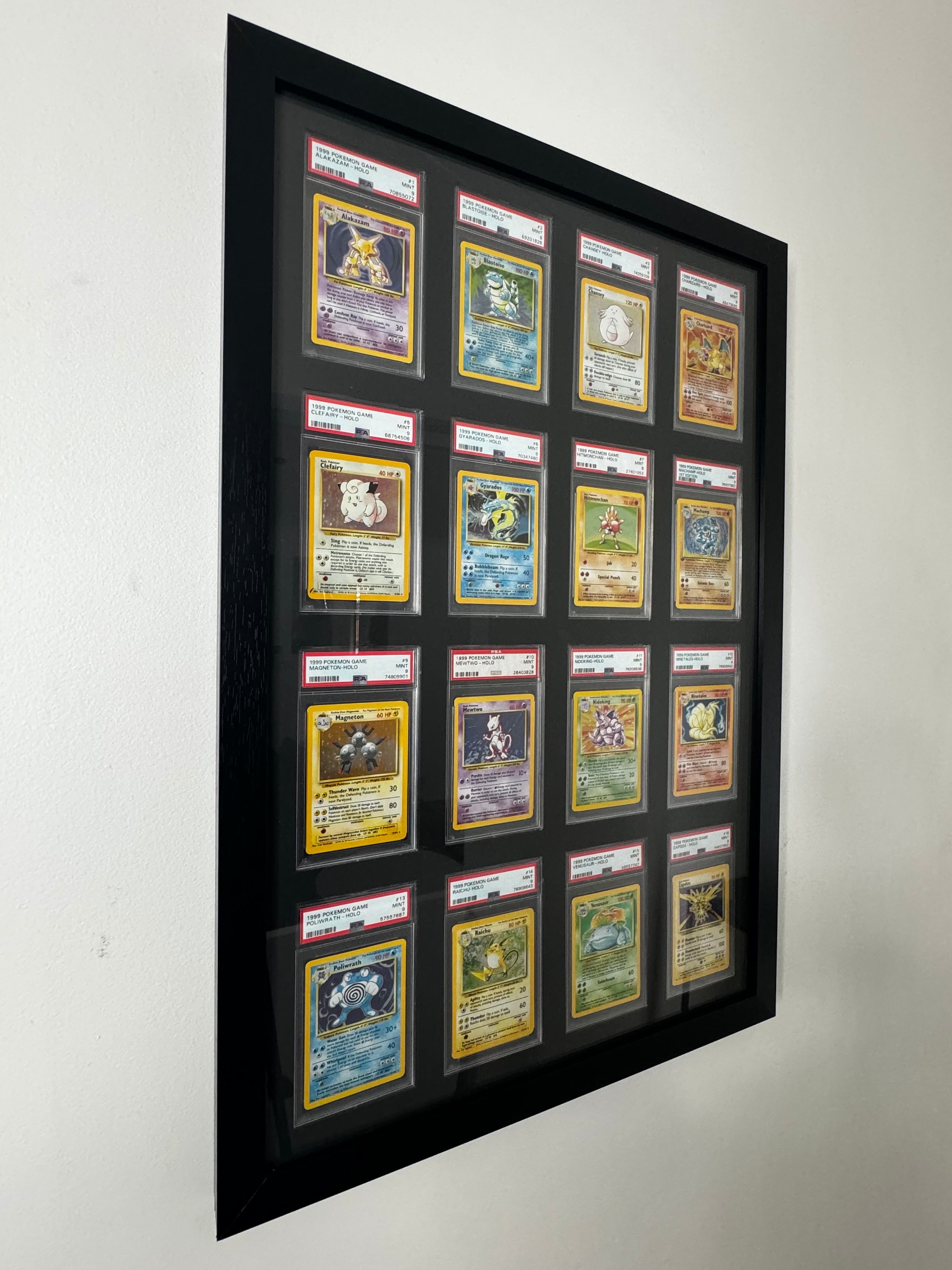 Psa/cgc Compatible Card Wall Frame: 16 Grid , Pokémon/nba Psa/cgc Compatible Card Wall Frame: 16 Grid , Pokémon/nba