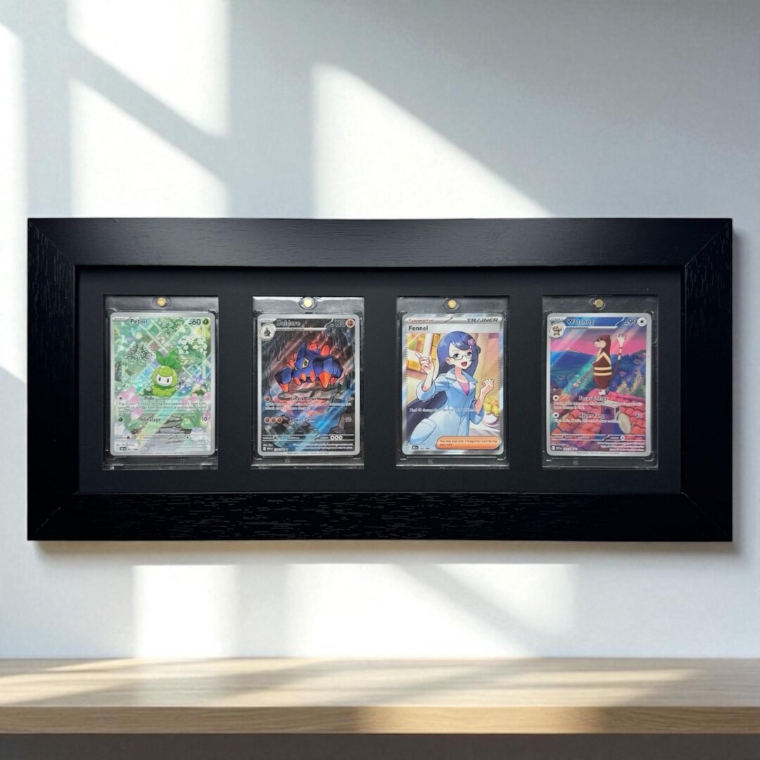 One Touch Card Wall Frame: 4 Grid, Nba/pokemon Sports Collectibles ...