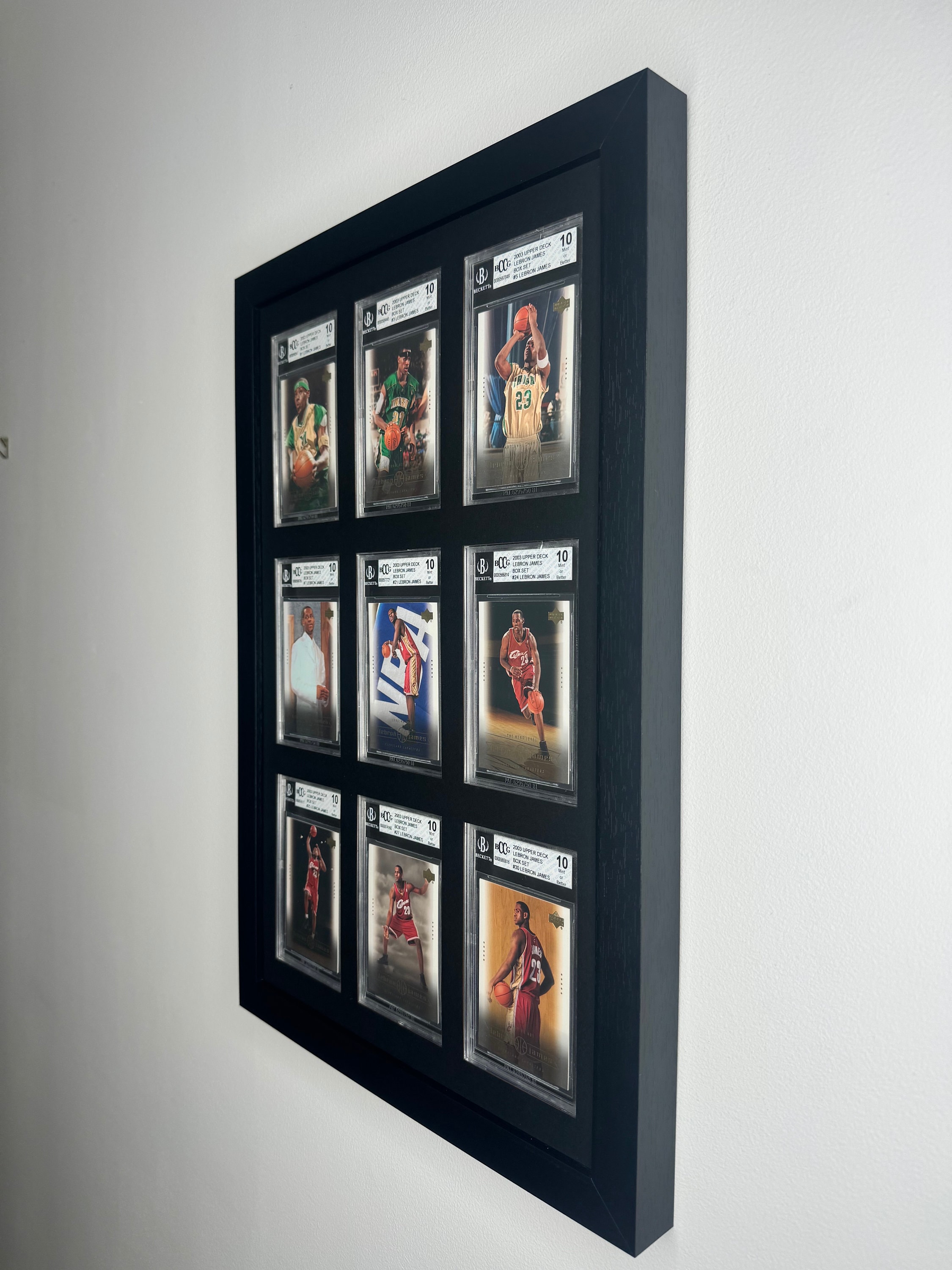 BGS Beckett Card Display Wall Frame: 9 Grid Pokemon/sports/nba/nhl