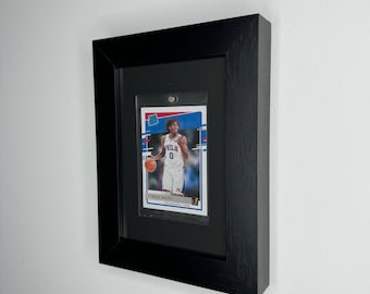 One Touch Card Wall Frame: 1 Grid, NBA/Pokemon Sports Collectibles, Sleek Display Solution for Graded Trading Cards 35-130pt