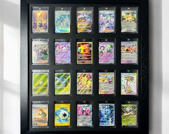 25枚のトレーディングカードフレーム、生カード用、オプションの