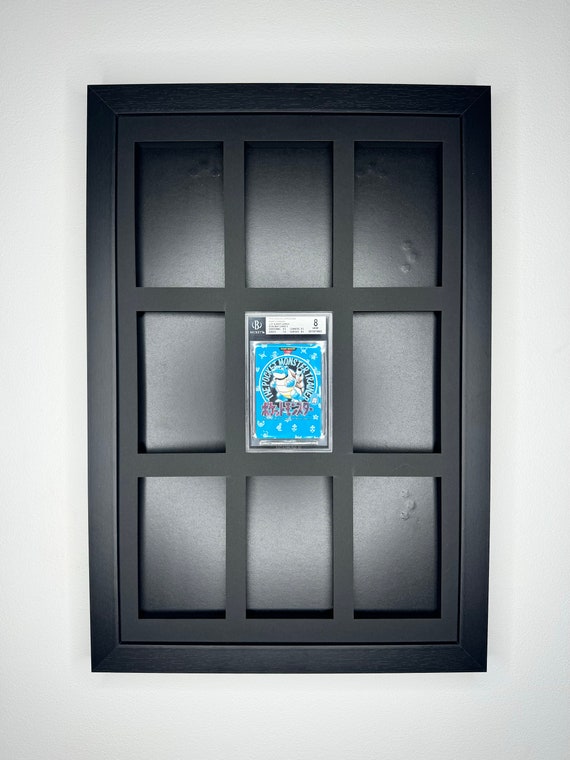 BGS Beckett Card Display Wall Frame: 9 Grid Pokemon/sports/nba/nhl Graded  Trading Cards - Etsy