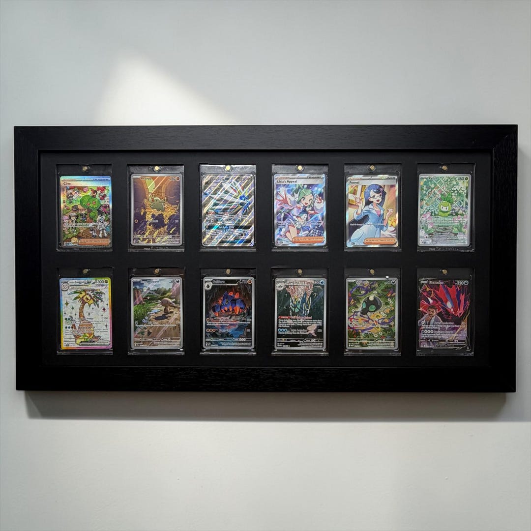 One Touch Compatible Card Wall Frame: 12 Slot, Nba/pokemon Sports ...