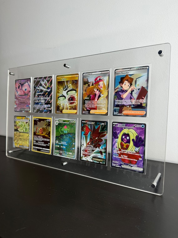 Acrylic Ungraded Card Desktop Frame: 10 Grid, Nba/pokemon Sports  Collectibles, Sleek Display Solution for Graded Trading Cards 35-75pt -  Etsy Ireland
