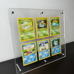 NBA/Pokemon Sports Acrylbilderrahmen: 6 Grid, Schlanke Display Lösung für Raw/Ungraded Sammelkarten 35-75pt