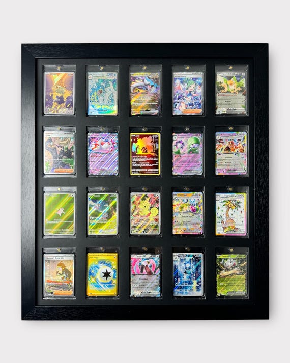 One Touch Card Wall Frame: 20 Grid, Nba/pokemon Sports Collectibles, Sleek Display Solution for Graded Trading Cards 35-130pt - Etsy One Touch Card Wall Frame: 20 Grid, Nba/pokemon Sports Collectibles, Sleek Display Solution for Graded Trading Cards 35-130pt - Etsy