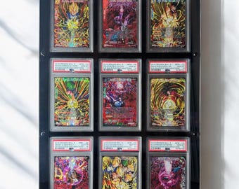 Portatarjetas de exhibición personalizado compatible con PSA/CGC: acrílico de 9 cuadrículas con protección UV para coleccionables de Pokémon/deportes, tarjetas coleccionables clasificadas