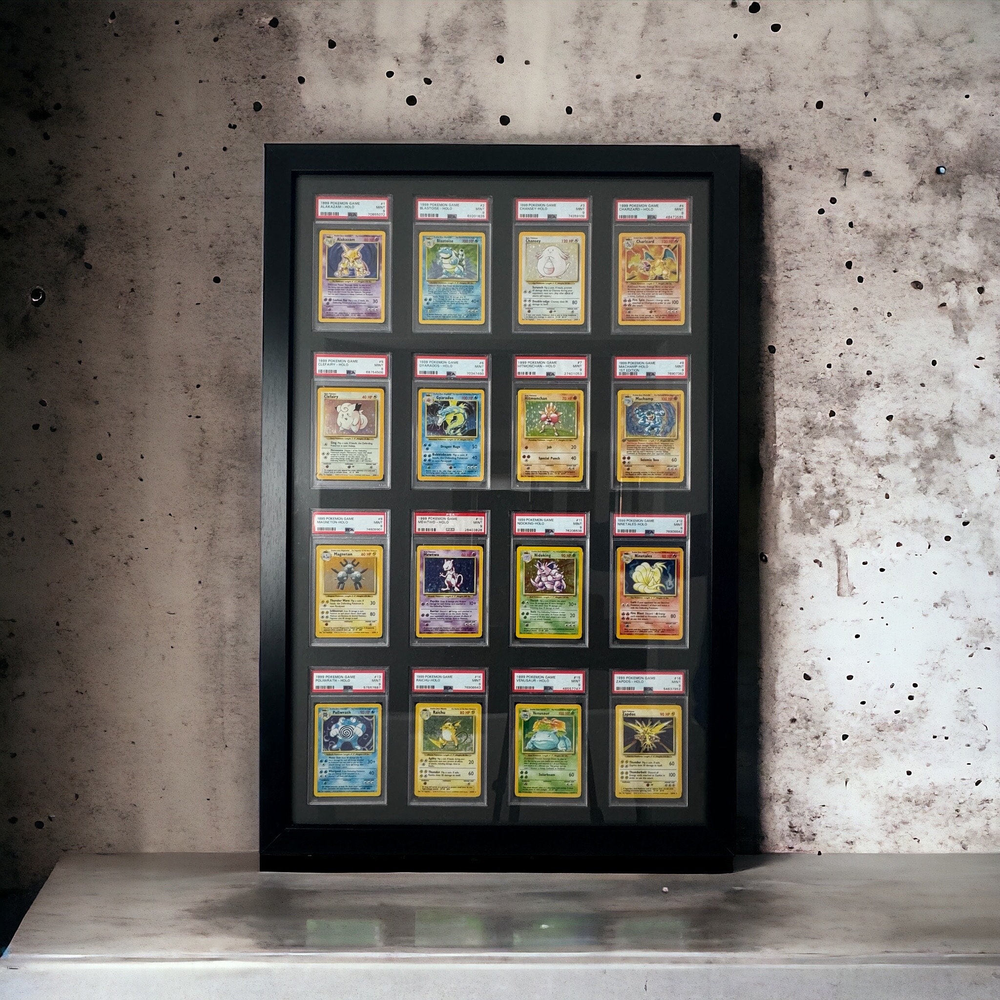 Slab Case Graded Card Wall Mount Frame  Display PSA, CGC, Beckett Slabs  For Pokemon, Yugioh, Sports Cards Yoda Professional Sports Authenticator  (PSA) Trading Cards