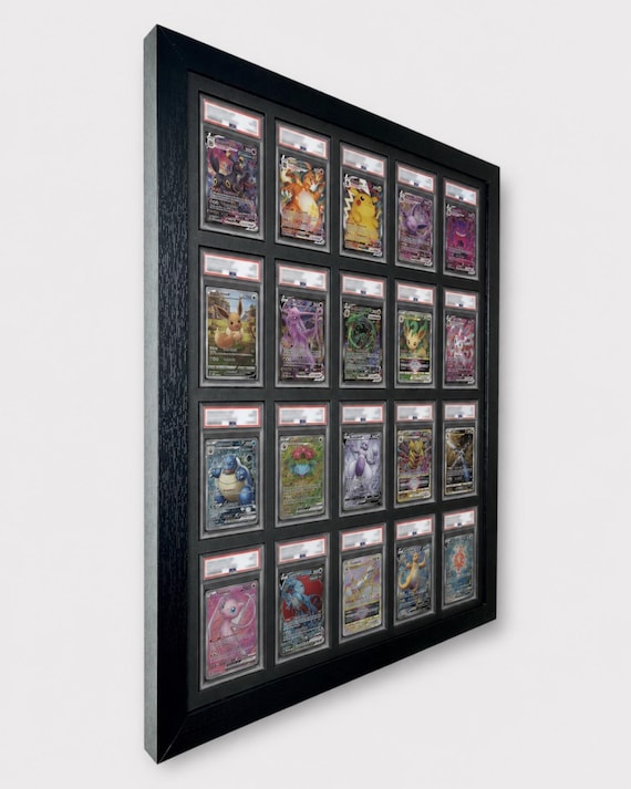 Custom PSA/CGC Card Display Frame  20 Grid Wall Mount for Graded Pokmon,  NBA, Sports Trading Cards, Tcg Slab Holder, Collector Gift - Etsy