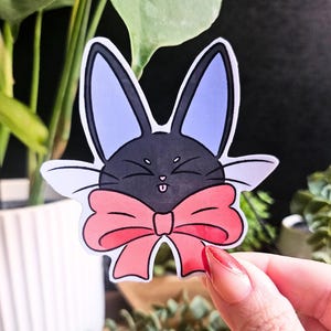 Jiji Cat Sticker: Kiki&#39;s Delivery Service Inspired Illustration