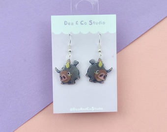 Handmade Lechonk Dangle Earrings | 925 Hypoallergenic with Gloss Resin Finish