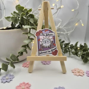 Esquie Sticker from Clair Obscur Expedition 33 Game | Glossy or Shattered Glass Vinyl Finish | Cute Illustrated Art Design 5cm x 4cm image 6