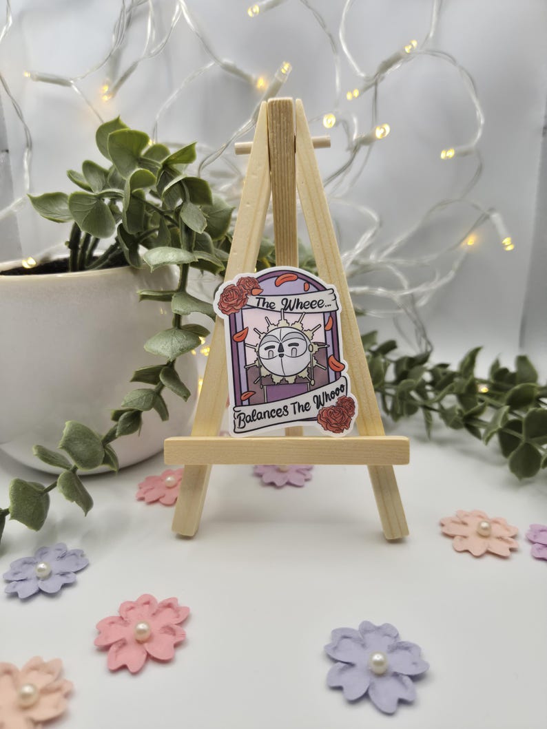 Esquie Sticker from Clair Obscur Expedition 33 Game | Glossy or Shattered Glass Vinyl Finish | Cute Illustrated Art Design 5cm x 4cm image 6